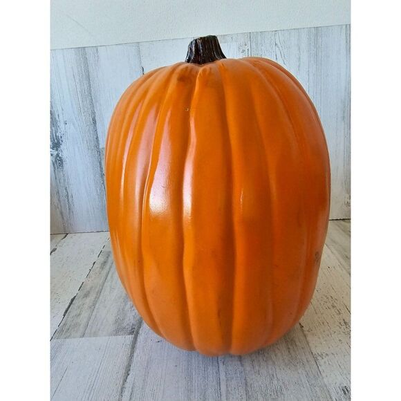 Sugar skull pumpkin jack-o'-lantern beaded Halloween unique decor prop - Picture 4 of 7